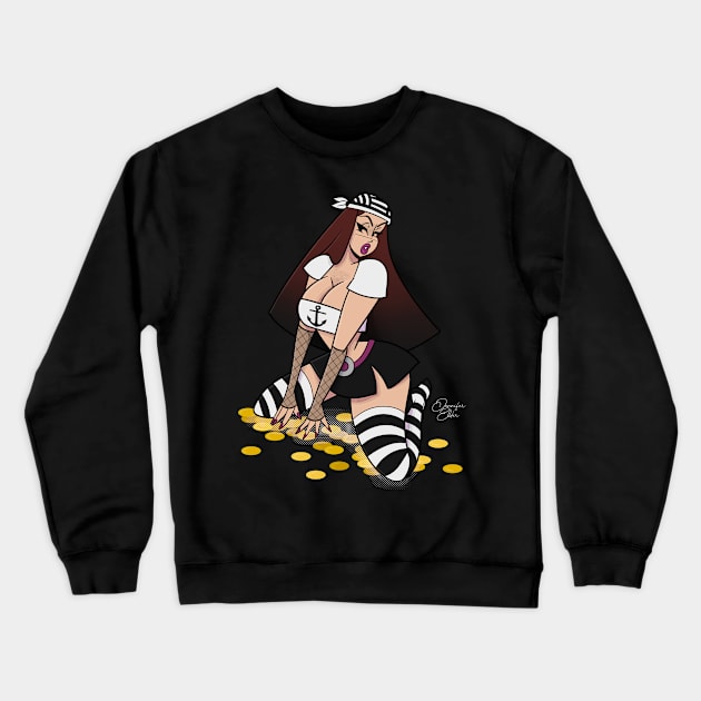 Treasure Crewneck Sweatshirt by Jennifer Elder Art